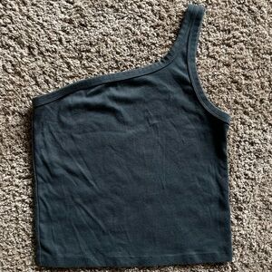 Black Aerie one shoulder tank top